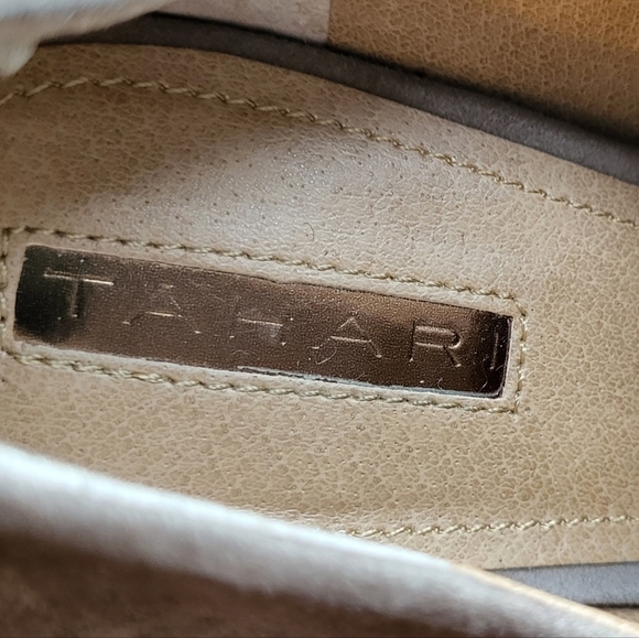 Tahari Lucy Cap Toe Suede Taupe Loafer - Picture 5 of 13